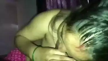 Hairy Hindustani guy getting his dick sucked by maid