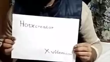 Dude advertises XXX channel with his Desi wife in verification video