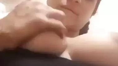 Sexy maal big boobs showing selfie video for lover