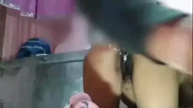 My neighbor drills my chut in the storeroom