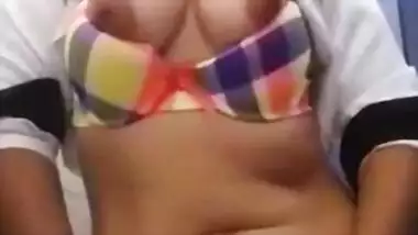 Security lady pussy rubbin and boobs show in her uniform