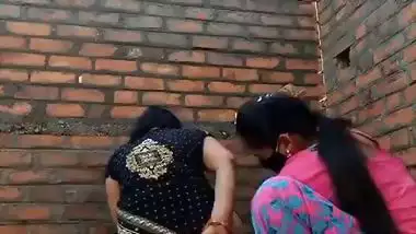 Indian lesbian porn of desi ladies fucking outdoors