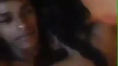 Desi young couple sucking boobs