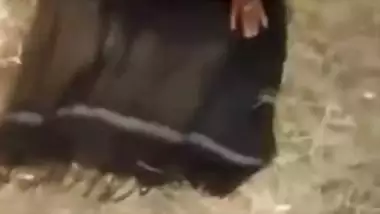 Awesome sex with sexy and skinny village Desi Aunty outdoor in the jungle