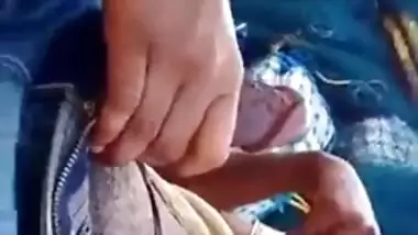 Desi cheating wife engulfing knob of her bf in public