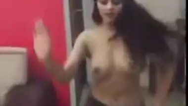 Cute Pakistani College Girls Dancing Semi Nude