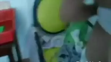 Desi sexy college babe having fun with lover in his apartment