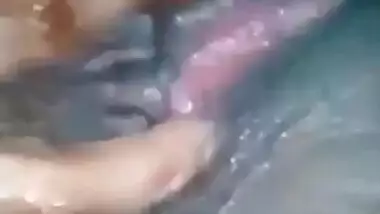 Chubby Bhabhi bathing and fingering