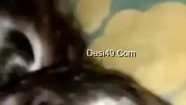 Boy can't wait to stick penis into Indian aunty's wet snatch