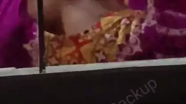 Neighbor girl dress change after nude bath caught