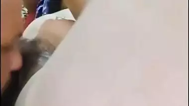 Licking chut of friends wife