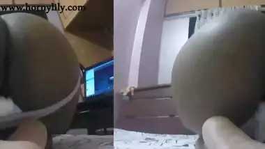 Indian Bhabhi Shaking Her Big Ass Asking Her Fans To Fuck Her Hard In Doggystyle