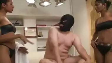 Indian and ebony femdom nurses and white slave