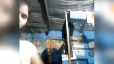 Village girl showing her boobs on video call