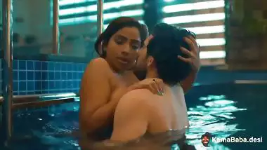 Indian adult actress Aayushi Jaiswal’s swimming pool video