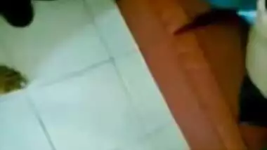 Hot young amateur Desi babe on the couch with her man