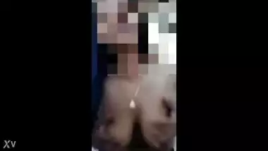 Indian girl takes video Call for Husband's Friend