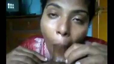 South Indian village aunty sucking big cock