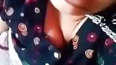 Desi wife undressing and fingering on video call