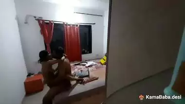Indian romantic sex on the corner of a bed
