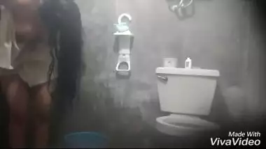 Big boobs college girl records her shower for her lover