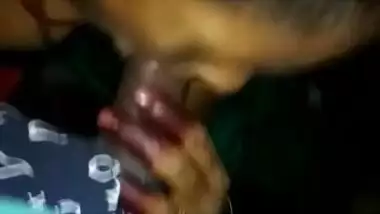 Mature Randi aunty giving blowjob to her young customer