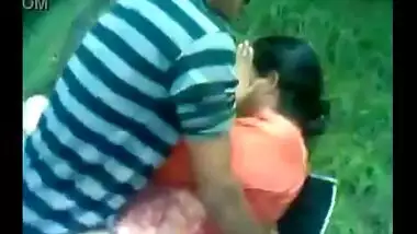 Aged bhabhi enjoys outdoor 3some with 2 strangers