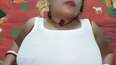 Big boobs bhabhi sucking dick and hairy pussy fuck