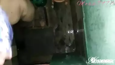 Hot Village Bhabhi Caught Bathing Using Spy Camera