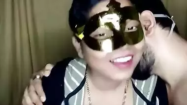 Red Bra Woman Boobs Show